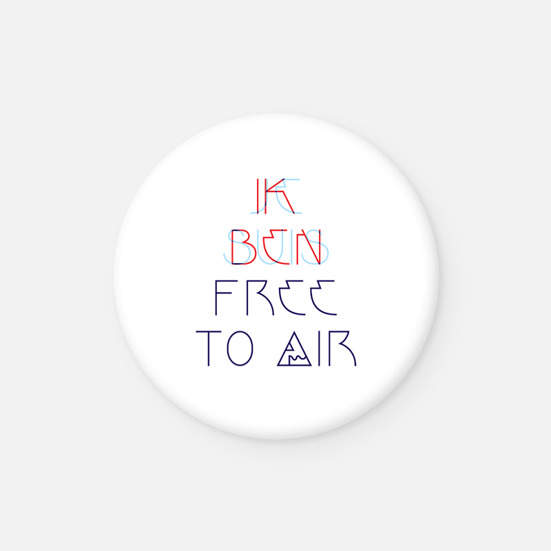 IK BEN FREE TO AIR <br>Button